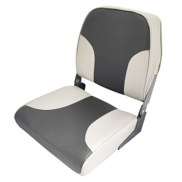 Сиденье виниловое Economy, синее с черным (10268279)